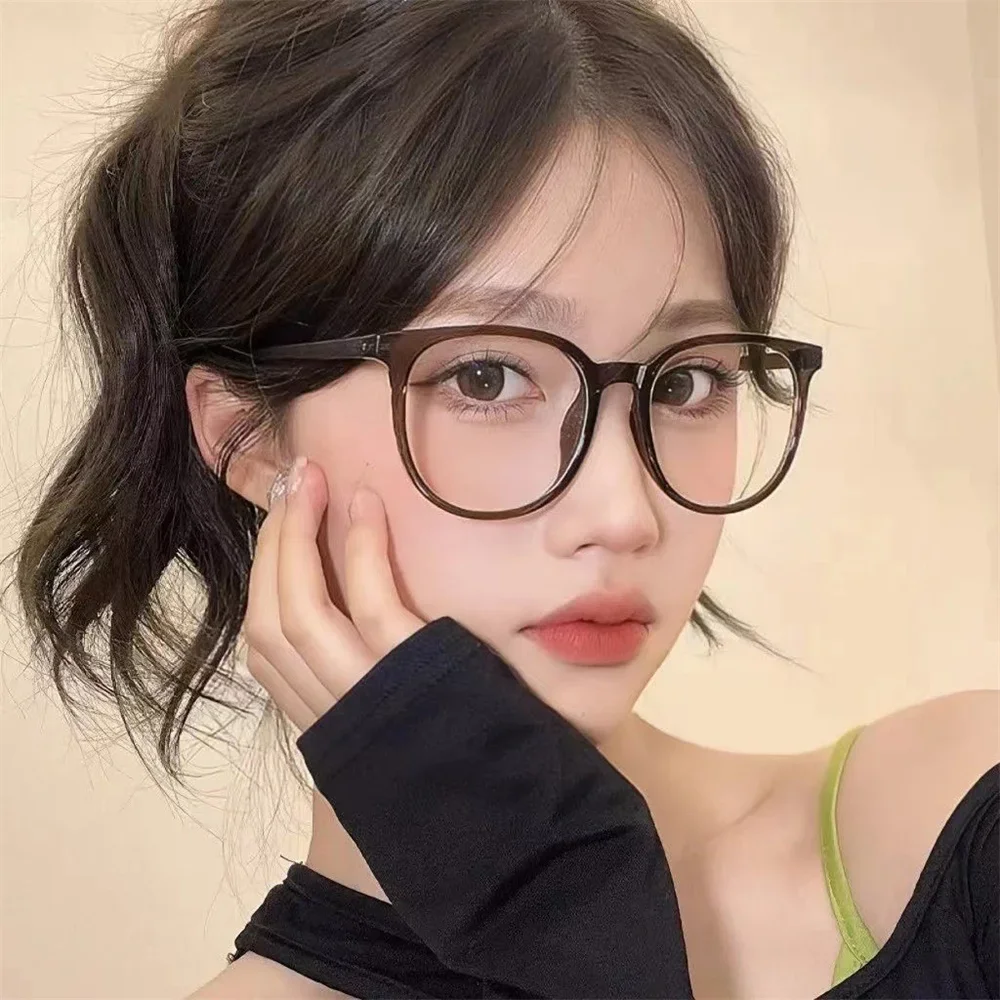 ZHJH Blue Light Blocking Glasses Retro Round Anti Blue Light Glasses Anti Eye Fatigue Computer Glasses Suitable For Men And Women