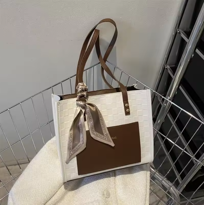 Local fast delivery Ladies Shoulder Casual Portable  Leather PU Tote Bag girl Handbag for Ladies Tote Bags Crossbody Bags for Women Fashion Female Handle Shoulder Shoulder Bag handbags
